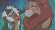 Rafiki gives Simba advice